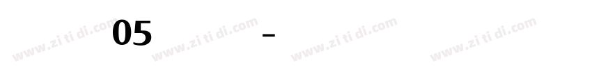 BaldufaW05 Bold Regu字体转换